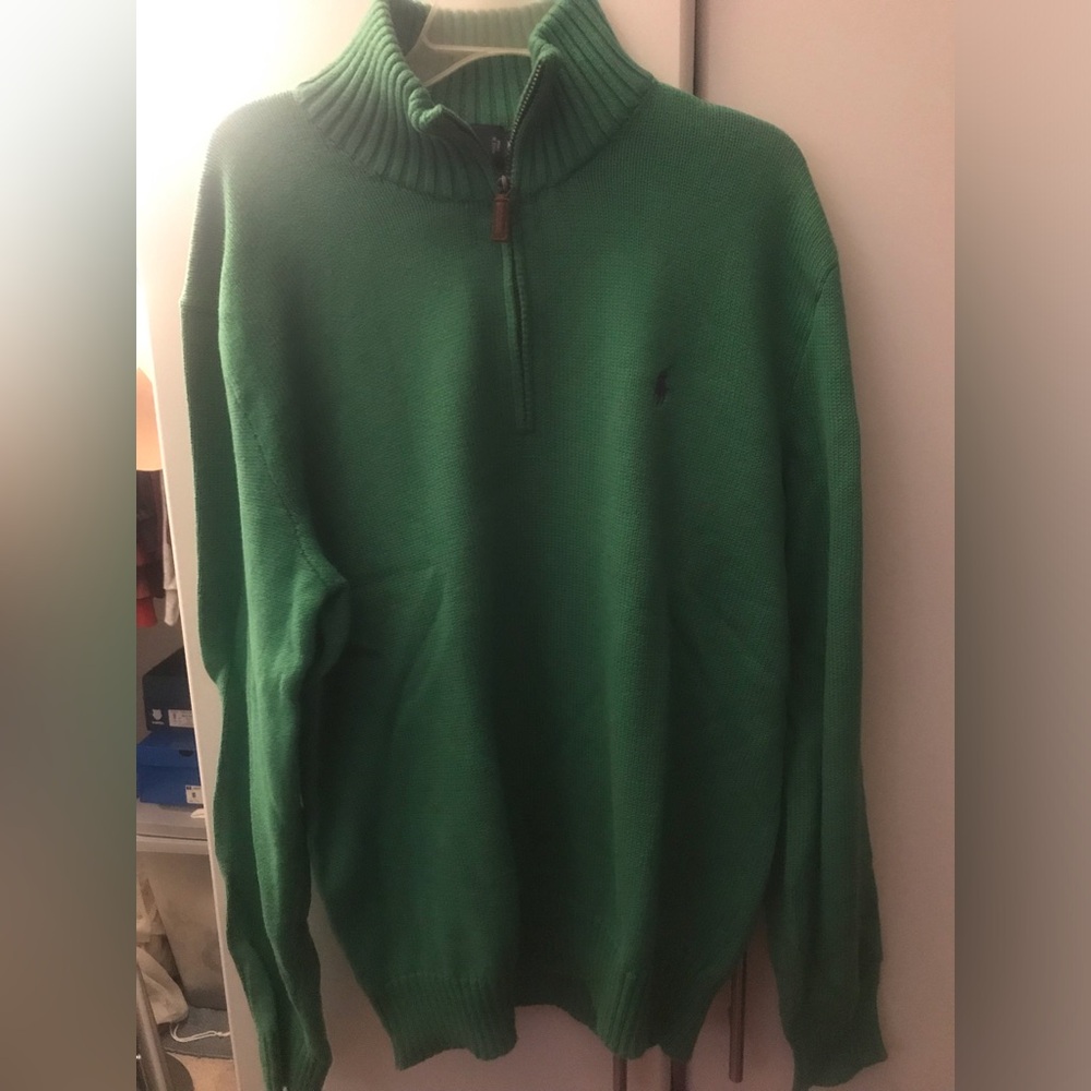 Polo By Ralph Lauren Quarter Zip Up Sweater